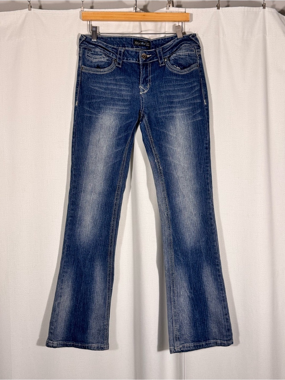 Y2K Royal Blue Low Rise Bootcut Jeans